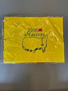 Yellow 2026 Official Masters Golf Flag